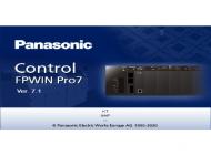 Phần Mềm PLC PANASONIC FPWIN PRO7 V7.5