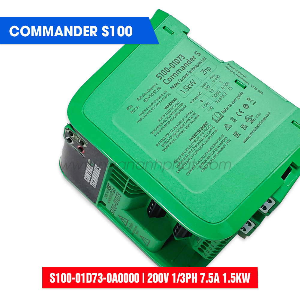 Biến tần S100-01D73-0A0000 - 200V 1/3PH 7.5A 1.5KW - CONTROL TECHNIQUES