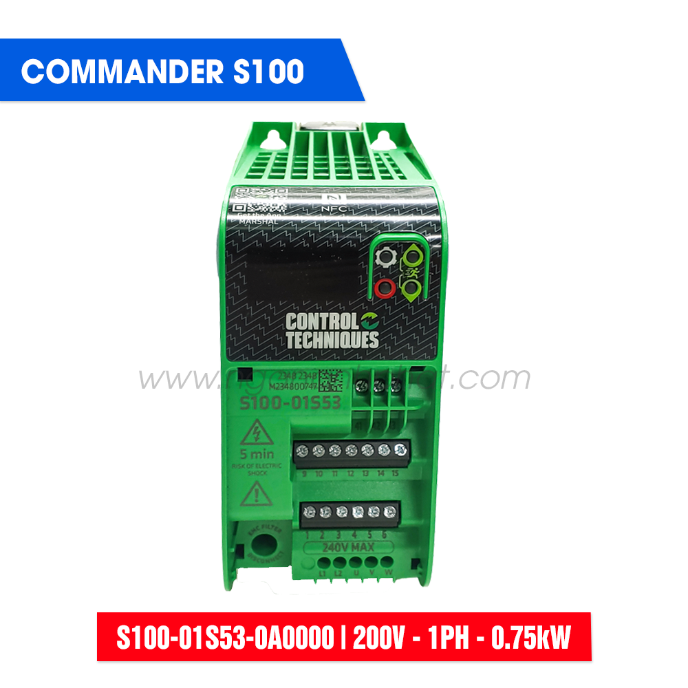 S100-01S53-0A0000 - 200V 1PHA 4.6A 0.75kW - CONTROL TECHNIQUES