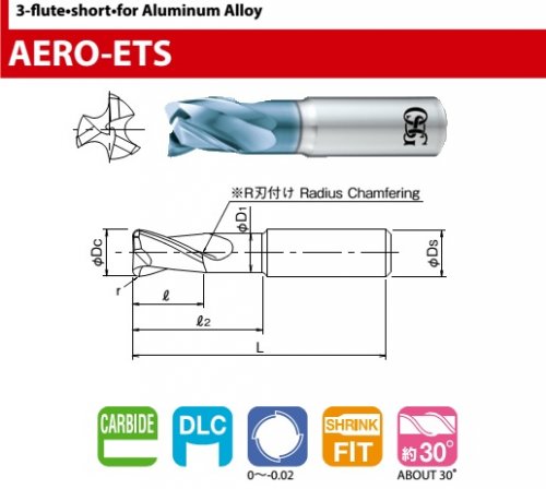 DAO PHAY NHÔM 3 ME PHỦ DLC OSG AERO-ETS