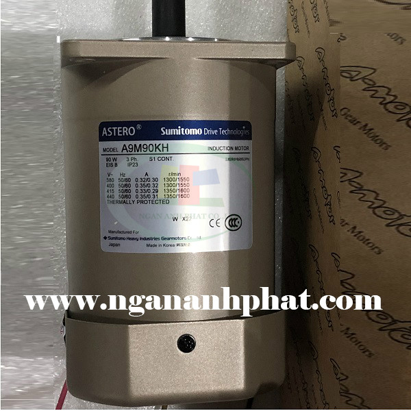 DONG CO MOTOR 1 VA 3 PHA 220V 380V 90W A9M90KH 380 2