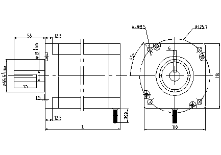 ban ve dong co buoc nema 43 - 110mm