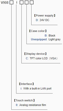 V9080iC SERIES Touch Panel