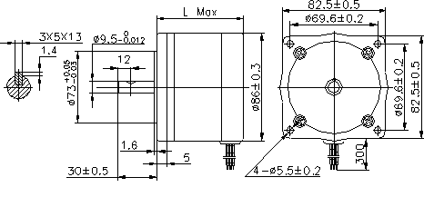Động Cơ Bước 5 Pha 34H5B Series