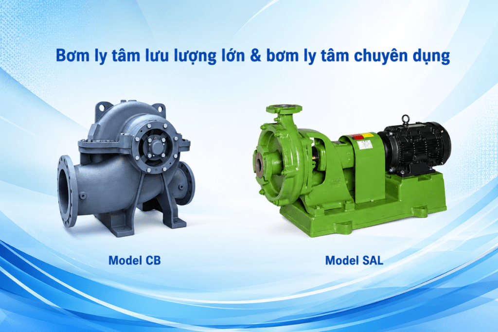 Bơm lưu lượng lớn và bơm chuyên dụng EBARA