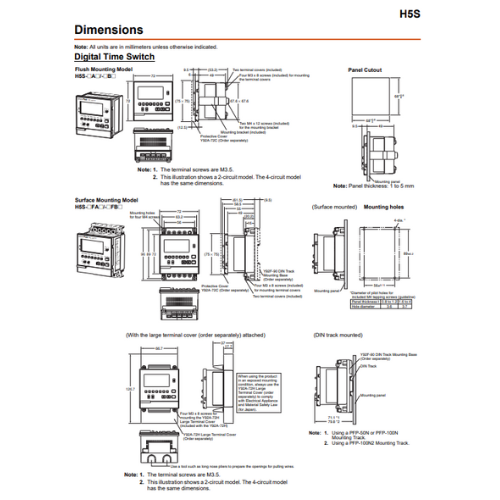 Digital Time Switch OMRON H5S