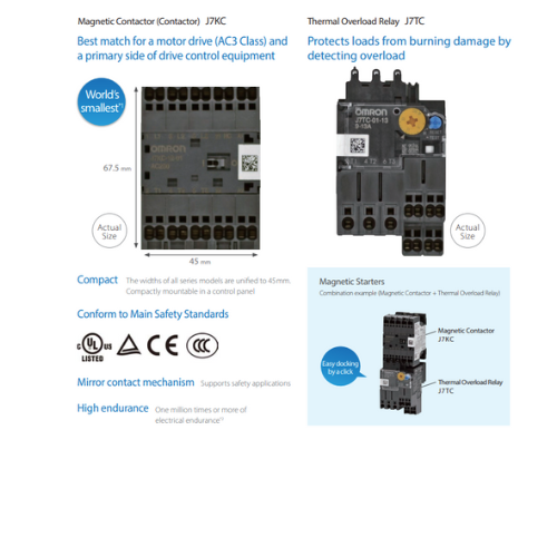Magnetic Contactor OMRON J7KC