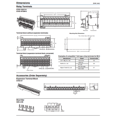 Relay Terminal G70D-VFOM16 OMRON