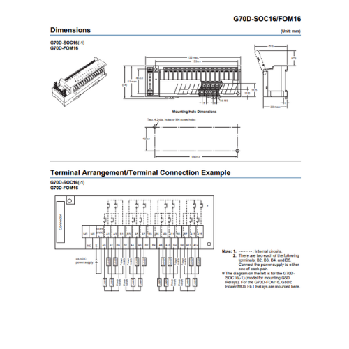 Relay Terminal G70D-FOM16 OMRON