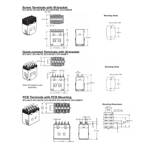 Power Relay G7J Omron