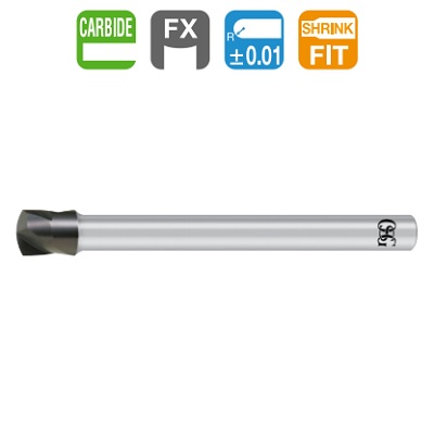 OSG LARGE RADIUS 2-FLUTE BALL END MILL