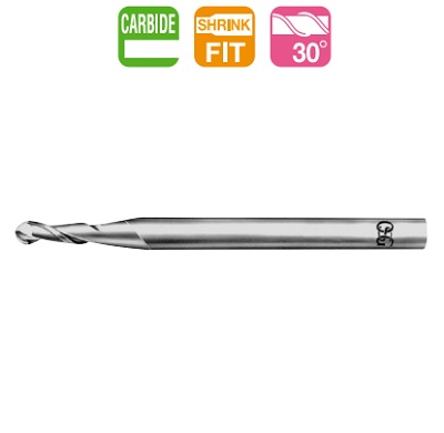 OSG 4MM 2-FLUTE BALL END MILL