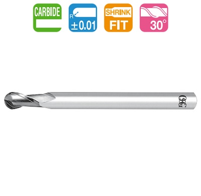 OSG ALUMINUM ALLOY BALL END MILL