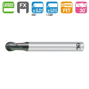 OSG HEAVY-DUTY CARBIDE BALL END MILL