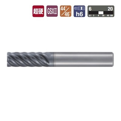 NACHI GSXVL6T-R-2.5D CARBIDE RADIUS END MILL