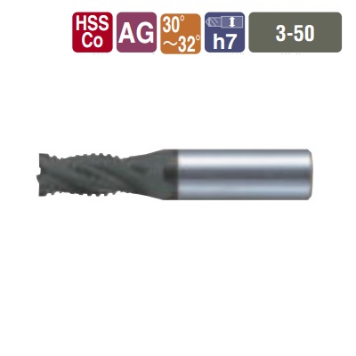 NACHI AGHV HEAVY-DUTY ROUGHING END MILL