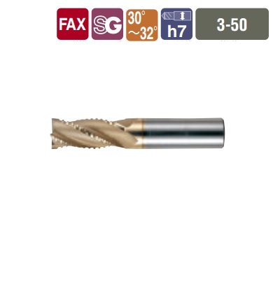 NACHI SG-FAX SGHV HEAVY-DUTY ROUGHING END MILL