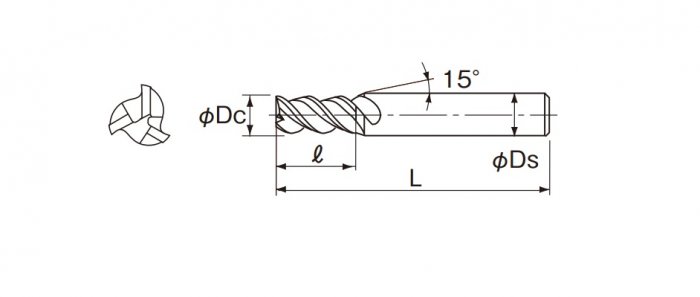 NACHI GEOSLT CARBIDE END MILL
