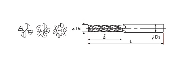 NACHI AGREL LONG FLUTE ROUGHING END MILL