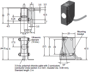 Cảm Biến Siêu Âm Omron E4E2 Series