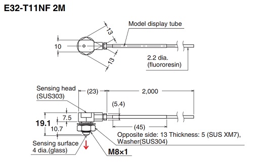 Cảm Biến Sợi Quang Omron E32-T11NF Series