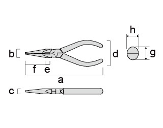 FUJIYA Mini Long Nose Pliers MP9AT-110