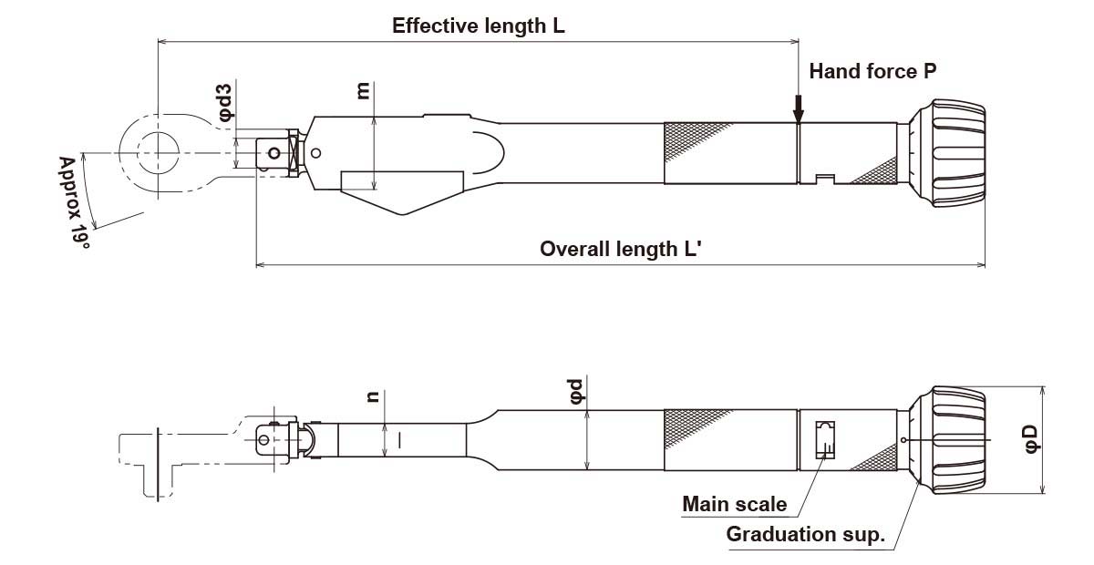Torque Wrench TOHNICHI YCL Series