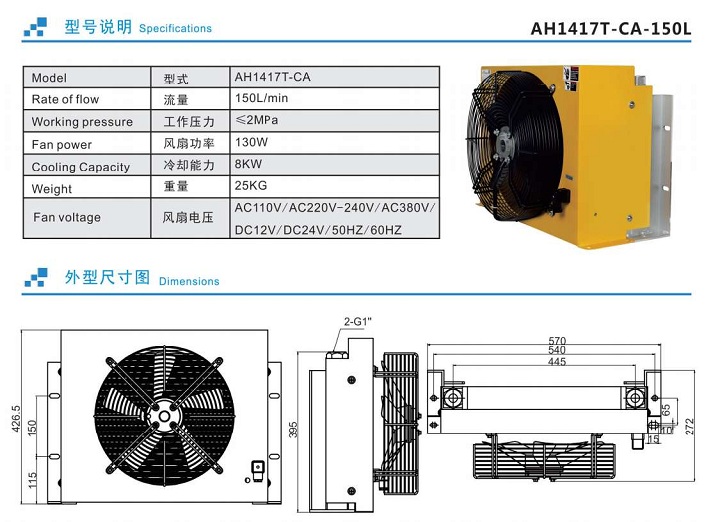 BỘ GIẢI NHIỆT DẦU AH1417T-CA-150L RISEN