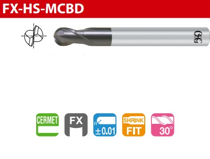 OSG HEAVY-DUTY CARBIDE BALL END MILL