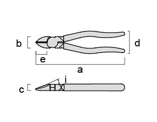 FUJIYA 470 Series Diagonal Cutting Pliers