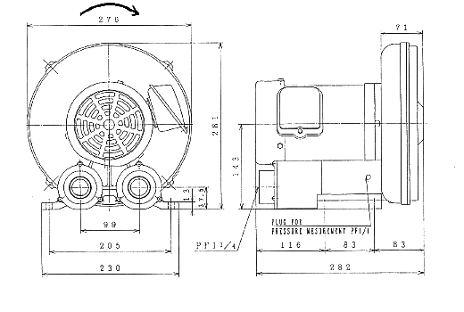 HITACHI DN Series Blower
