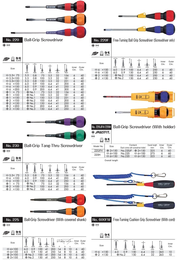 VESSEL Tri-point Screwdriver