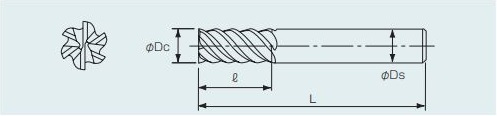 GSX MILL VL MULTI-FLUTES 2.5D