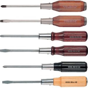 VESSEL Wooden Handle Screwdriver