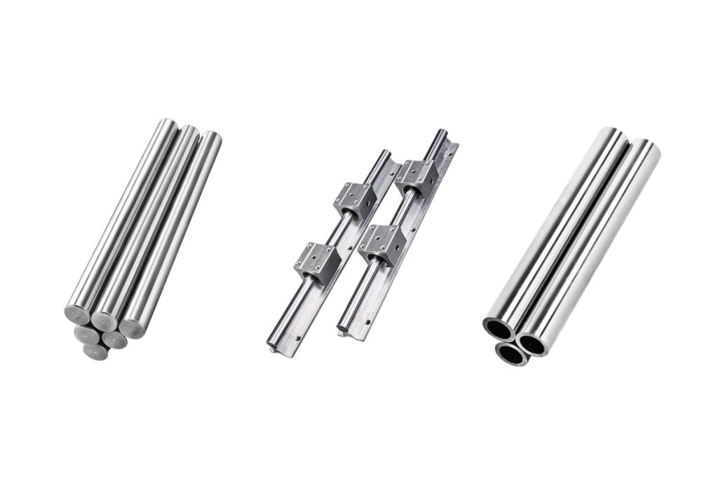 Common structure of round linear shafts