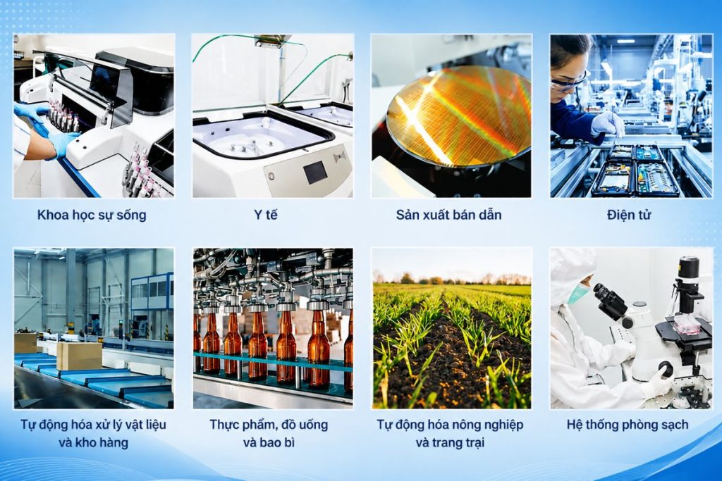 Ứng dụng sản phẩm KOGANEI trong công nghiệp