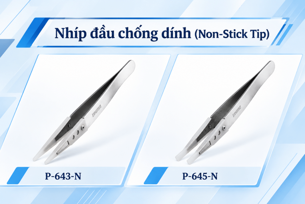 Nhíp đầu chống dính Hozan