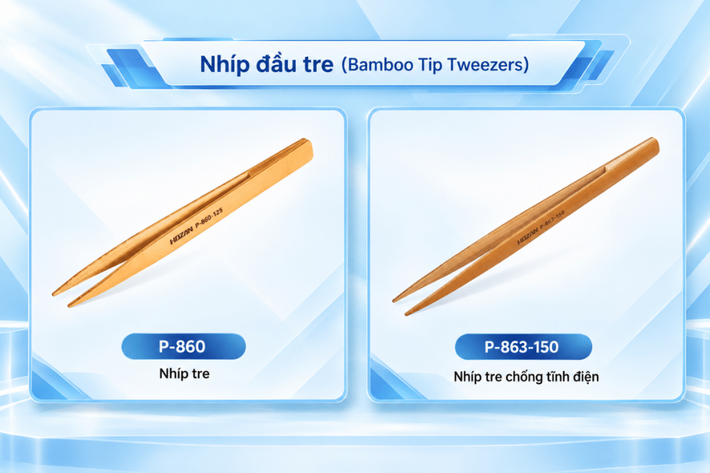 Nhíp đầu tre Hozan