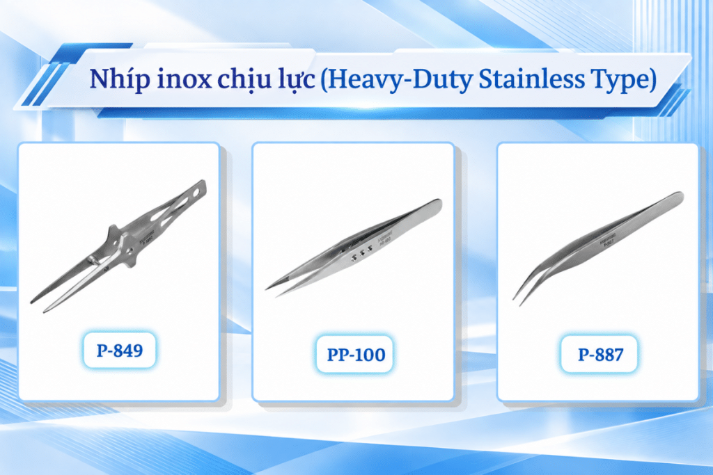 Nhíp inox chịu lực Hozan